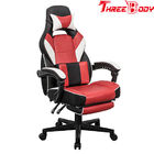 Custom Reclining Gaming Chair With Wheels , Big And Tall Gaming Chair Adjustable Armrest
