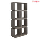 Modular Home Office Modern Furniture 71 Inch Dark Taupe Reclaimed Look Bookcase
