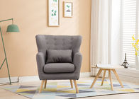 Single Seater Contemporary Bedroom Furniture Kain Sofa Dark Grey Modern