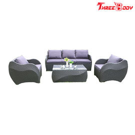 Cina Garden Outdoor Lounge FurnitureRotan Sofa, Modern Outdoor Furniture Perlindungan UV pabrik