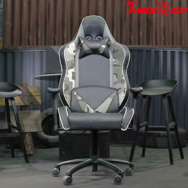 Racing Gaming High Back Gaming Chair Dengan Adjustable Neckrest Dan Dukungan Lumbar