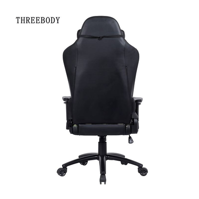Commercial Black And White Gaming Chair , Light Weight Racing Seat Desk Chair