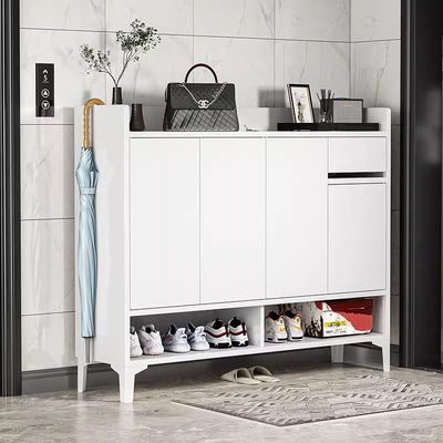 Kantor penyimpanan sepatu kunci pintu kapasitas besar sederhana modern untuk pintu masuk rumah, pintu luar rumah, lorong lift