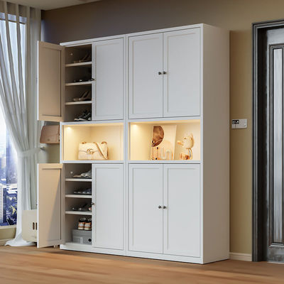 Kapasitas besar multi-lapisan debu-buktinya Steel Shoe Storage Cabinet Untuk pintu masuk rumah, pintu luar rumah, lorong lift